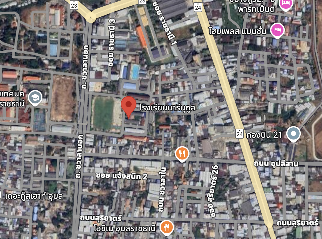 แผนที่โรงเรียนนารีนุกูล